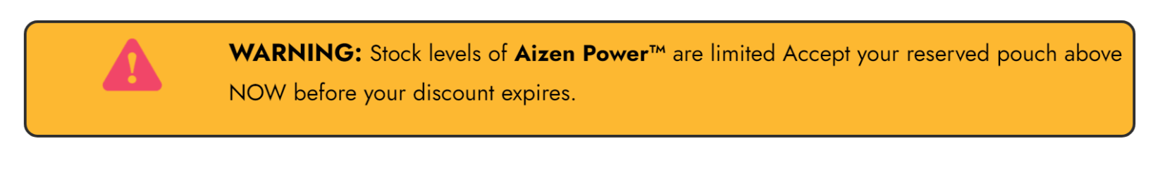 Aizen Power Price table